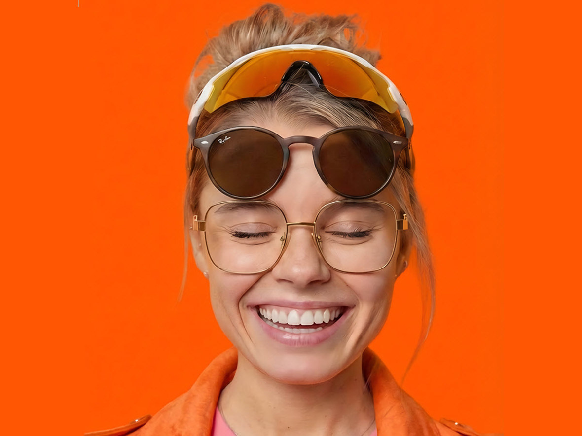 1 kvinder med 3 briller