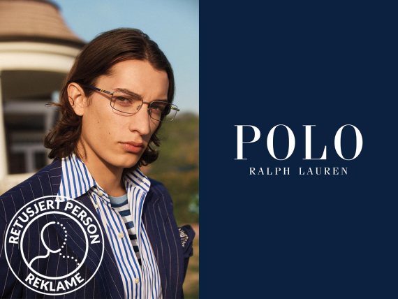 Mann med Polo Ralph Lauren-briller