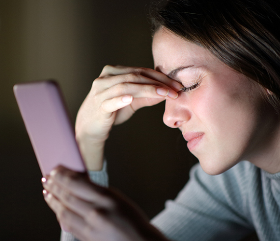 Billede af kvinde med bygkorn